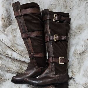 New Cole Haan Air Avalon Triple Buckle‎ Tall Boots Blackstone size 6b